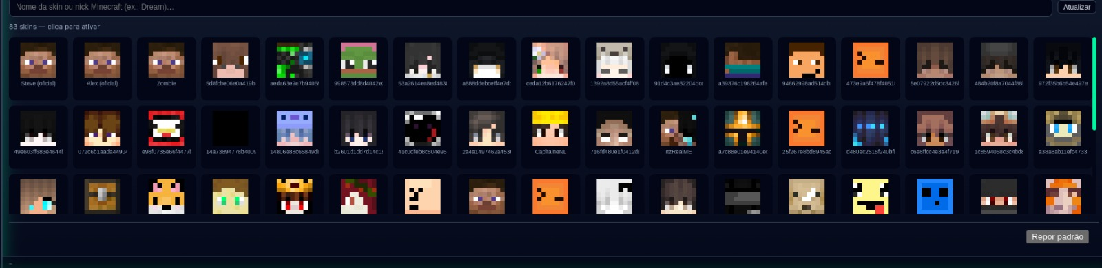 Login Microsoft e skins